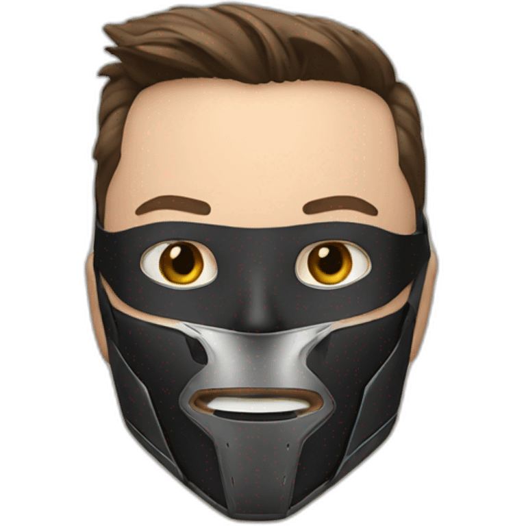 Elon Musk with WWE mask emoji