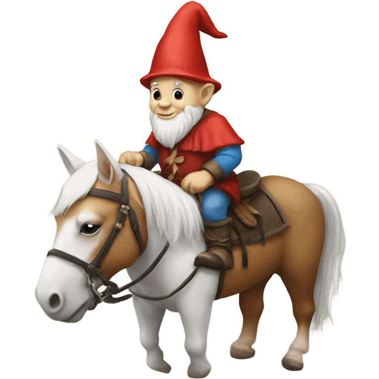 Gnome on a horse emoji