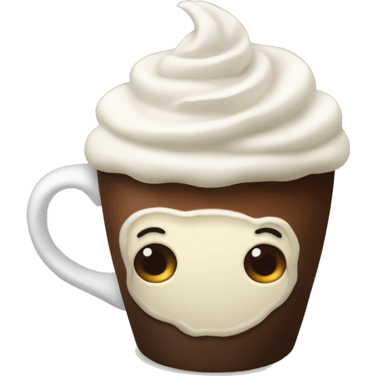 Coffee with whipped cream  emoji