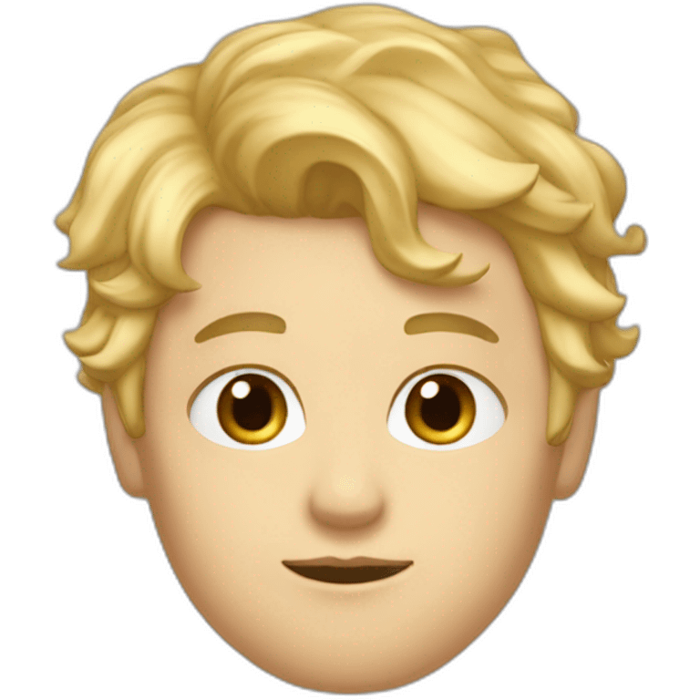 garcon cheveux blond aux yeux bleus emoji