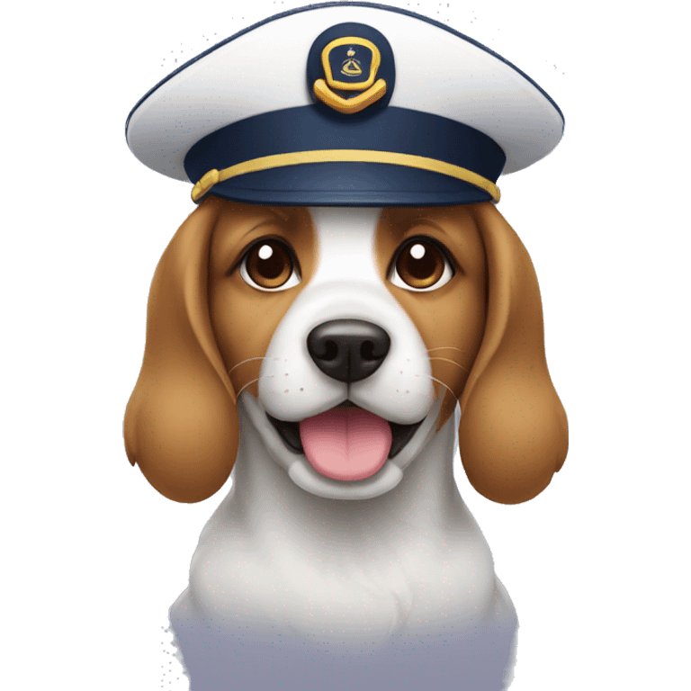 dog in sailor hat emoji