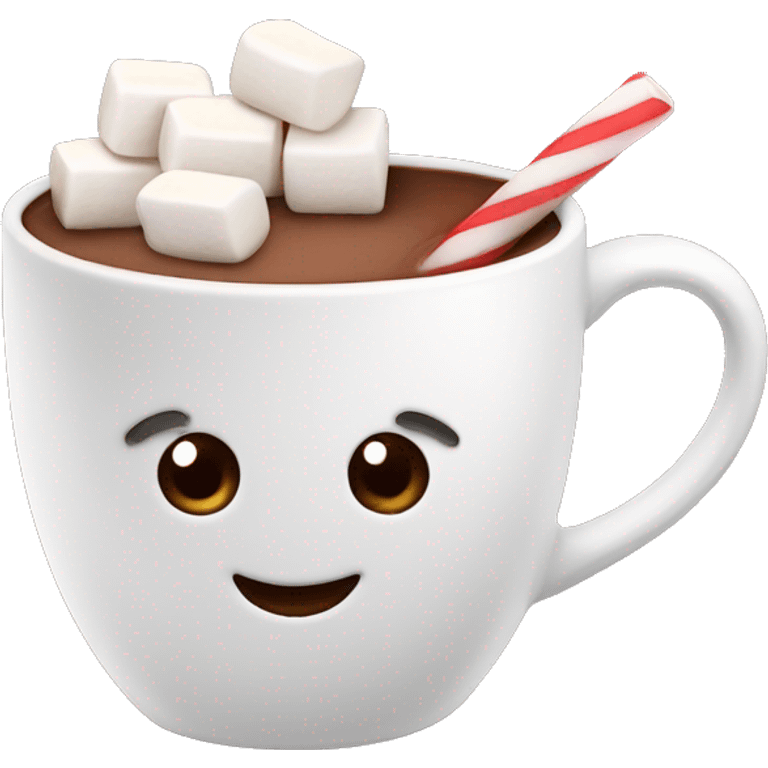 Hot chocolate with marshmallows  emoji