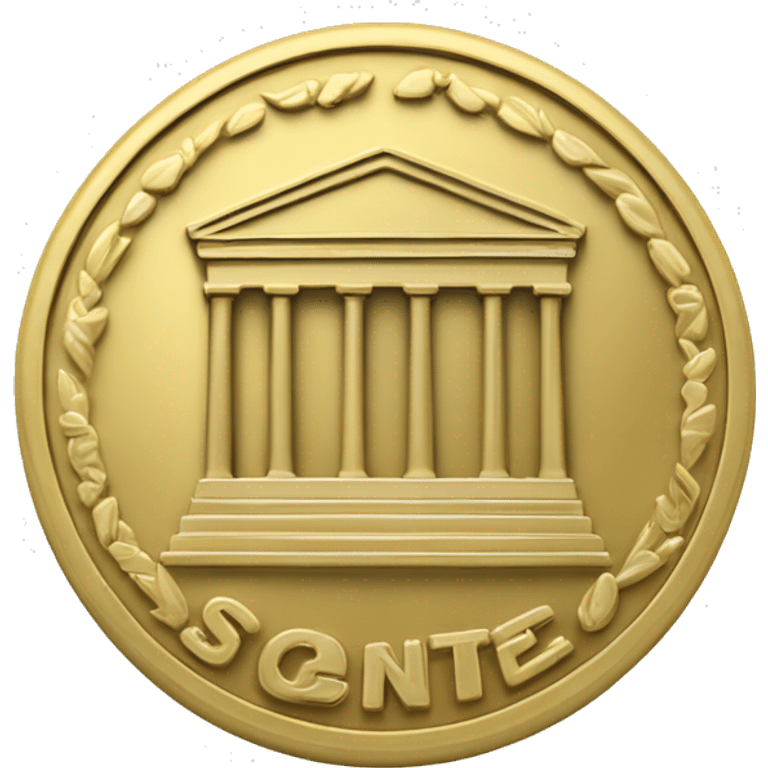 moneda con las letras SC en el centro emoji