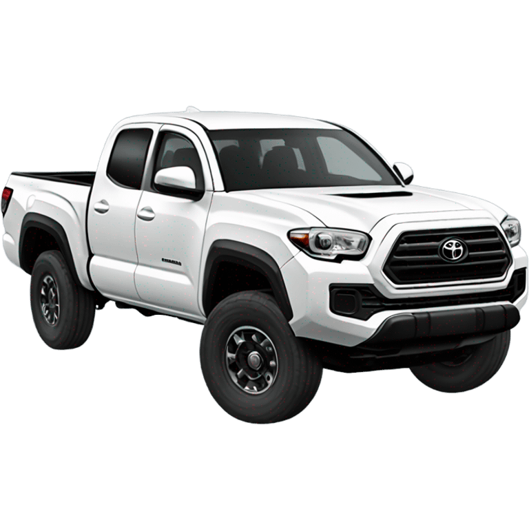 2016 White Toyota Tacoma TRD emoji