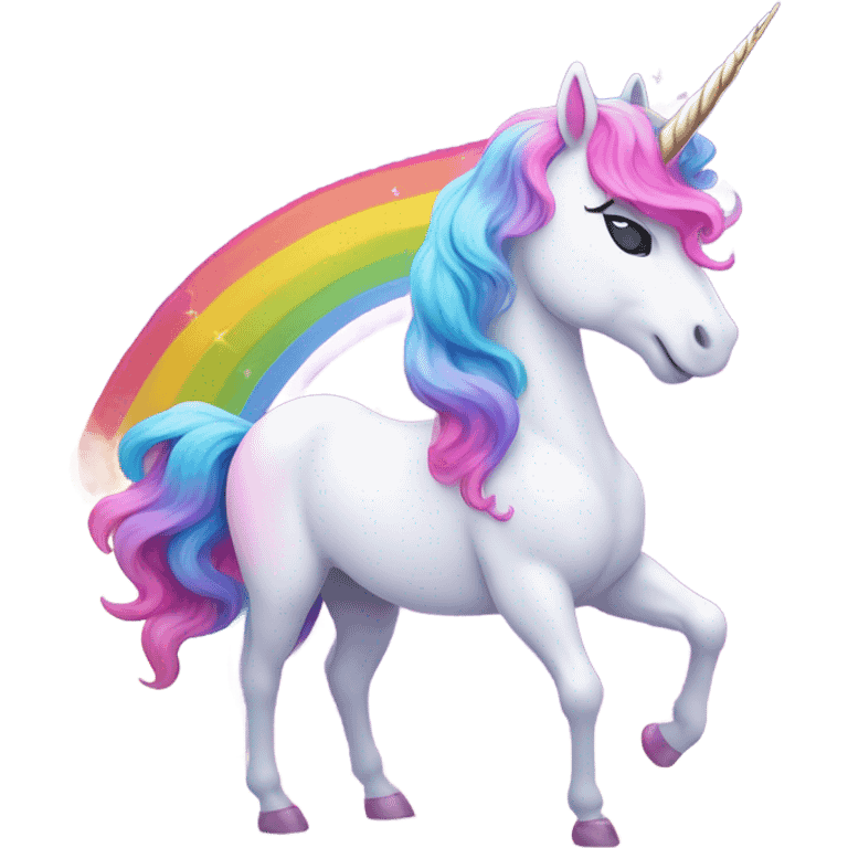 Unicorn rainbow emoji