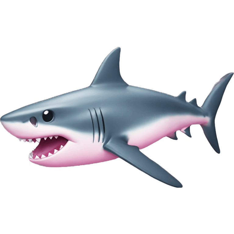 Shark pink emoji