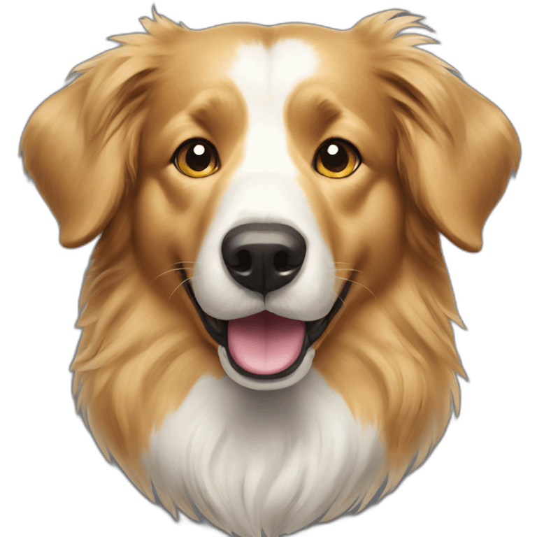 border collie golden retriever dog emoji