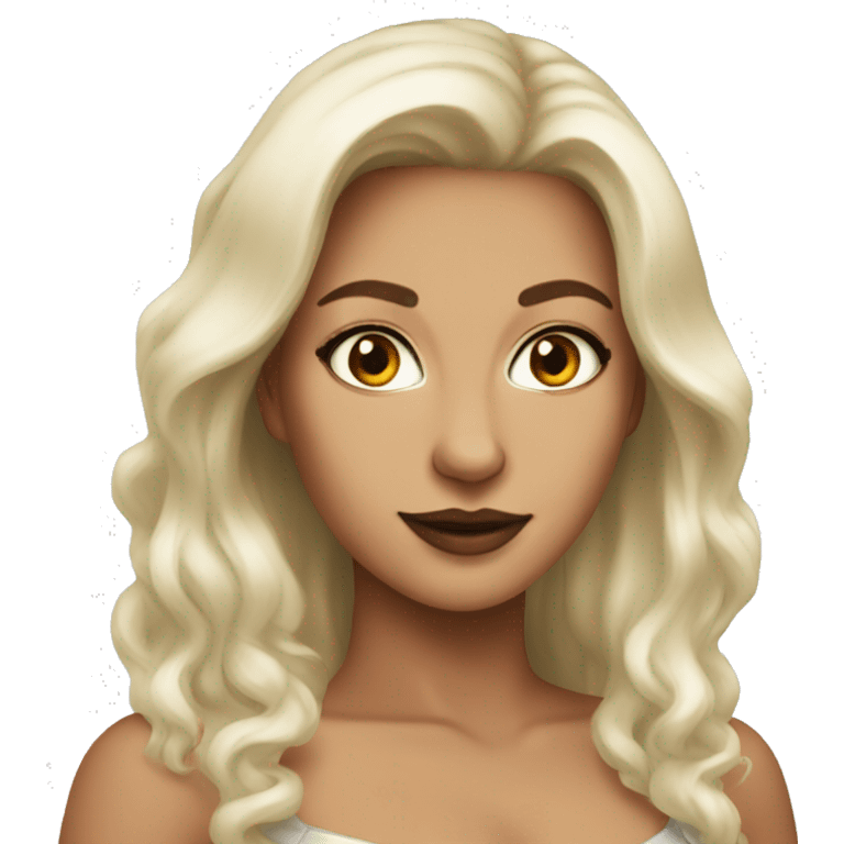 a beautiful white women fox emoji