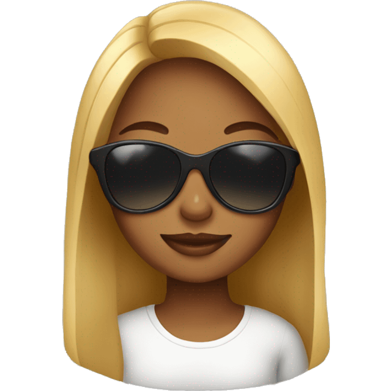 girl with sunglasses emoji