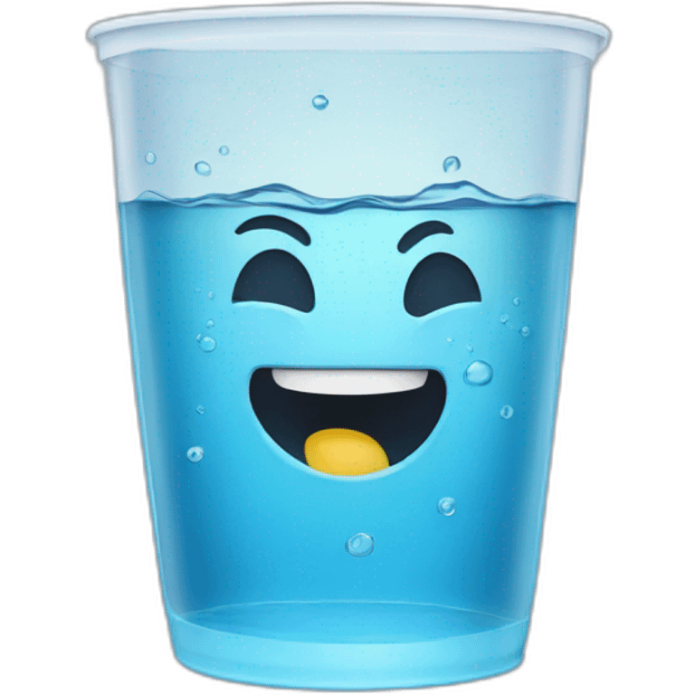 happy half empty cup of water emoji