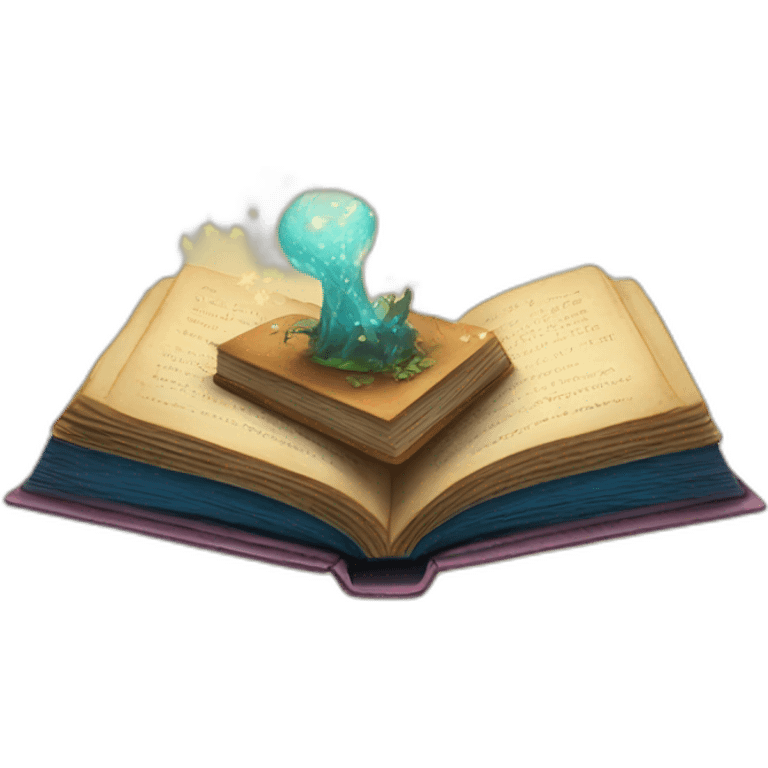 A magical book emoji