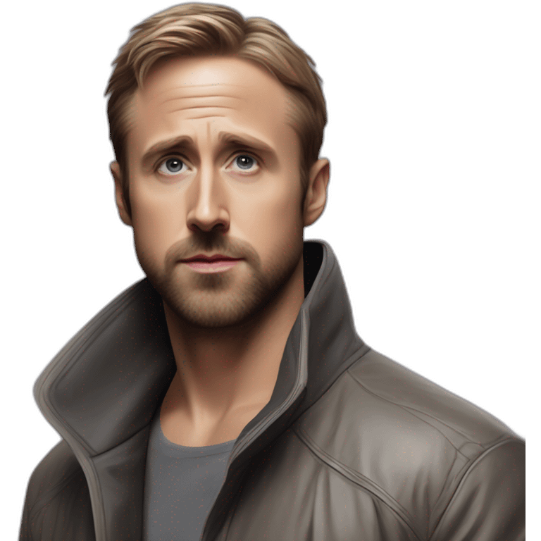 Ryan Gosling hyper realistic Blade Runner 2049 emoji