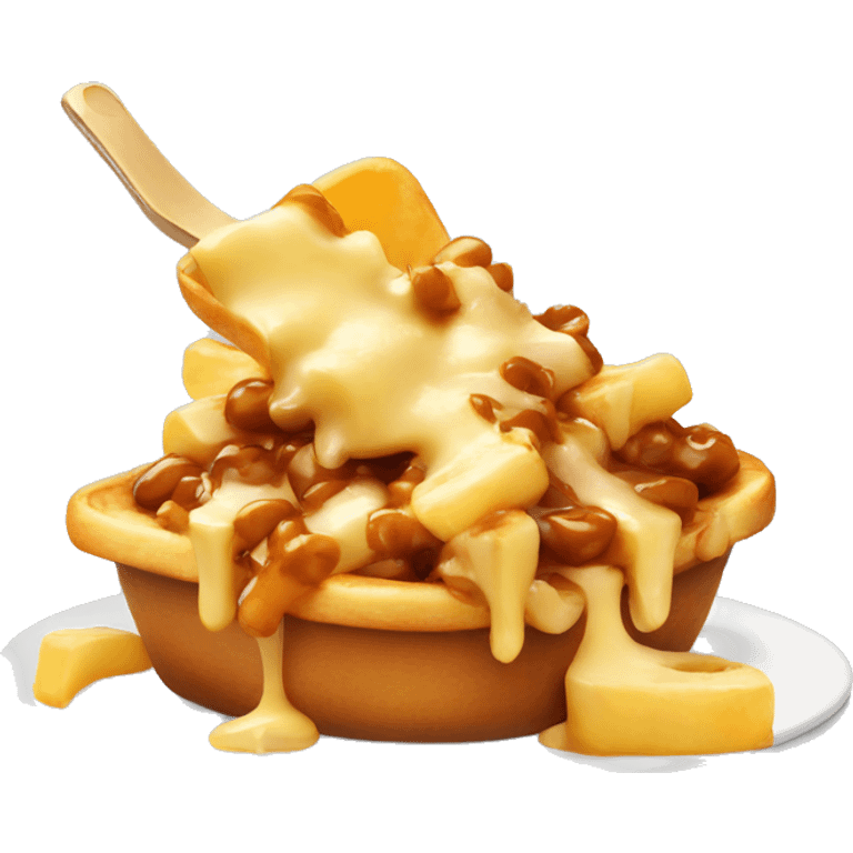 poutine qui mange une poutine emoji