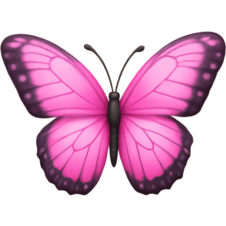 Pink butterfly emoji