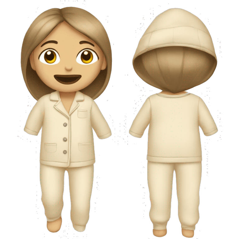 Beige PJ set emoji