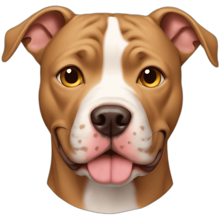 Tan pitbull dog emoji