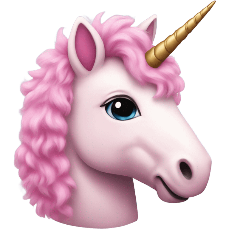 Pink fluffy unicorn  emoji