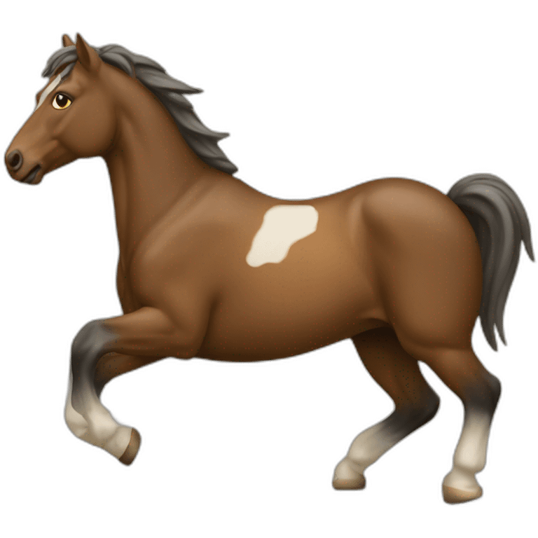 Cheval qui tombe emoji