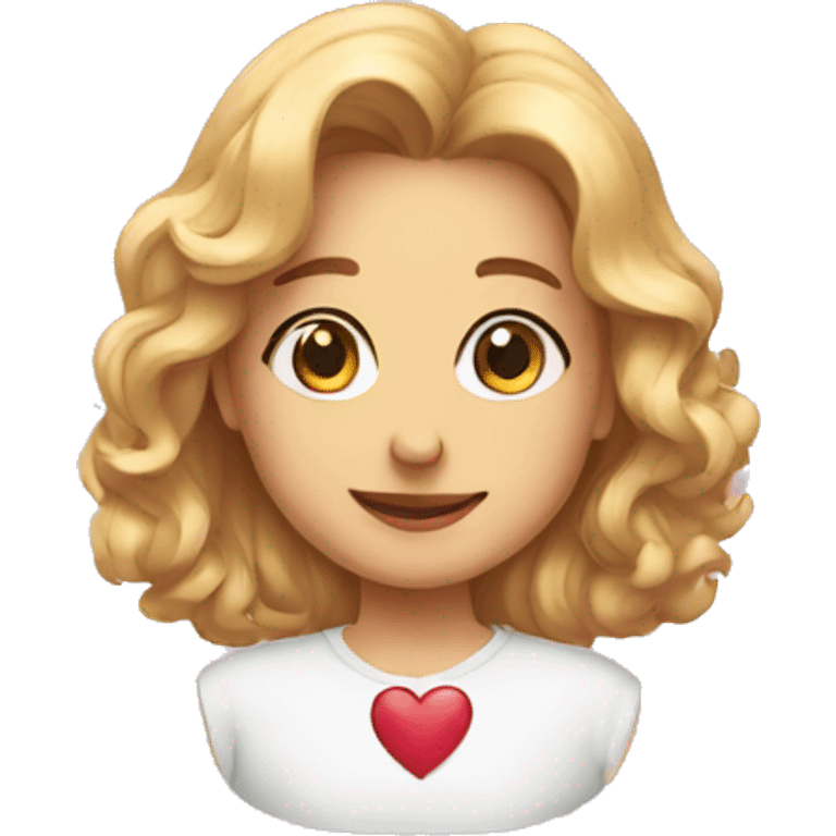 A Heart with Evelyn on it emoji