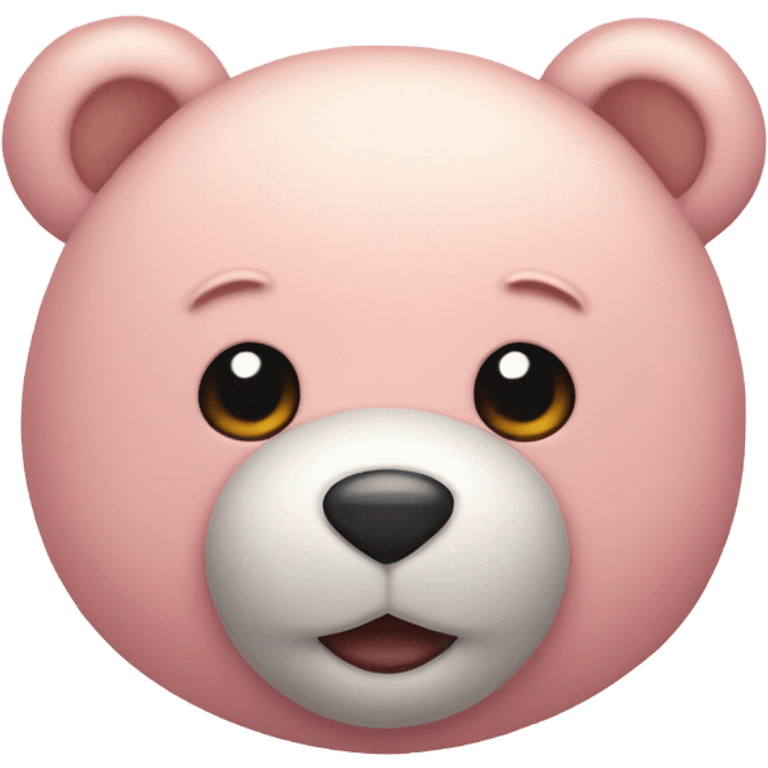 pastel pink teddy bear emoji