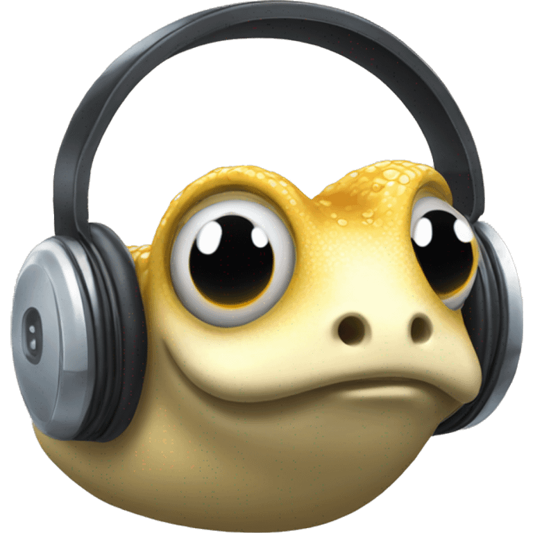 slug with headset emoji