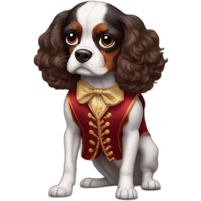 cavalier dog as the greatest showman emoji