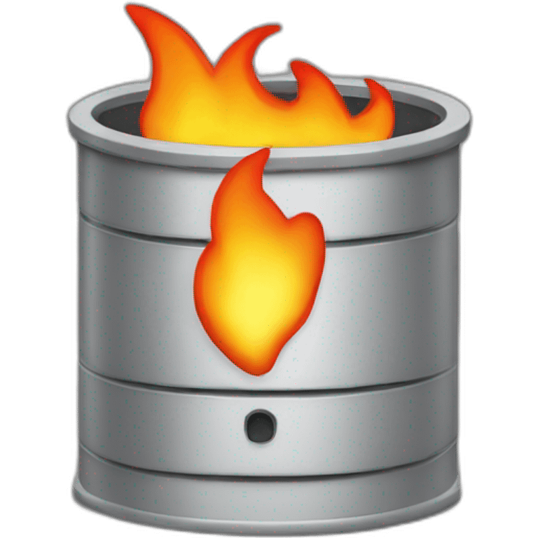 database on fire emoji