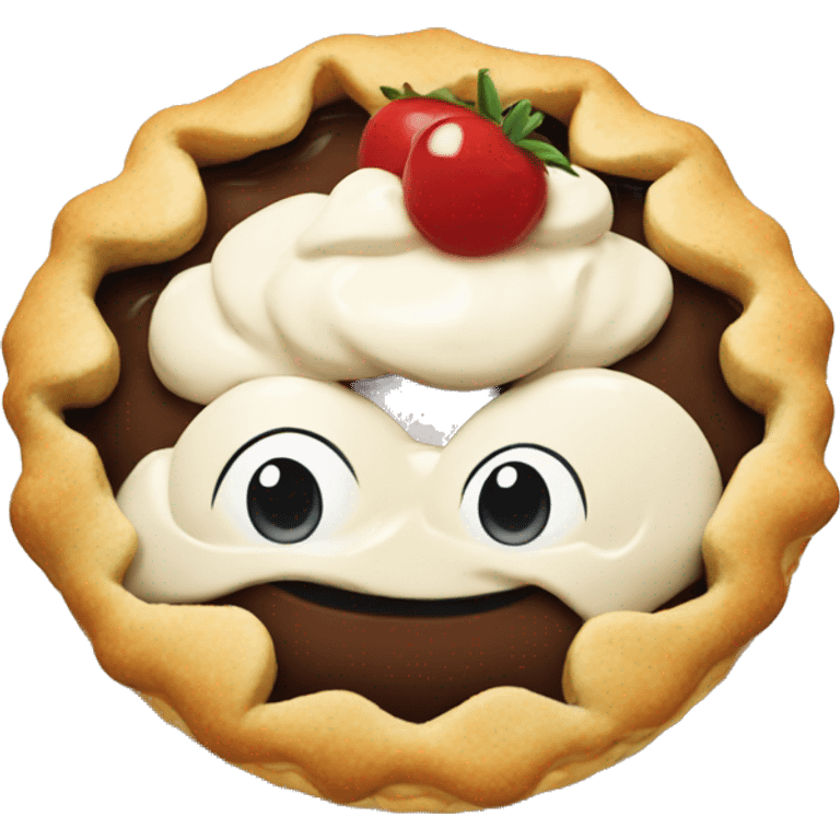 Pie cream emoji