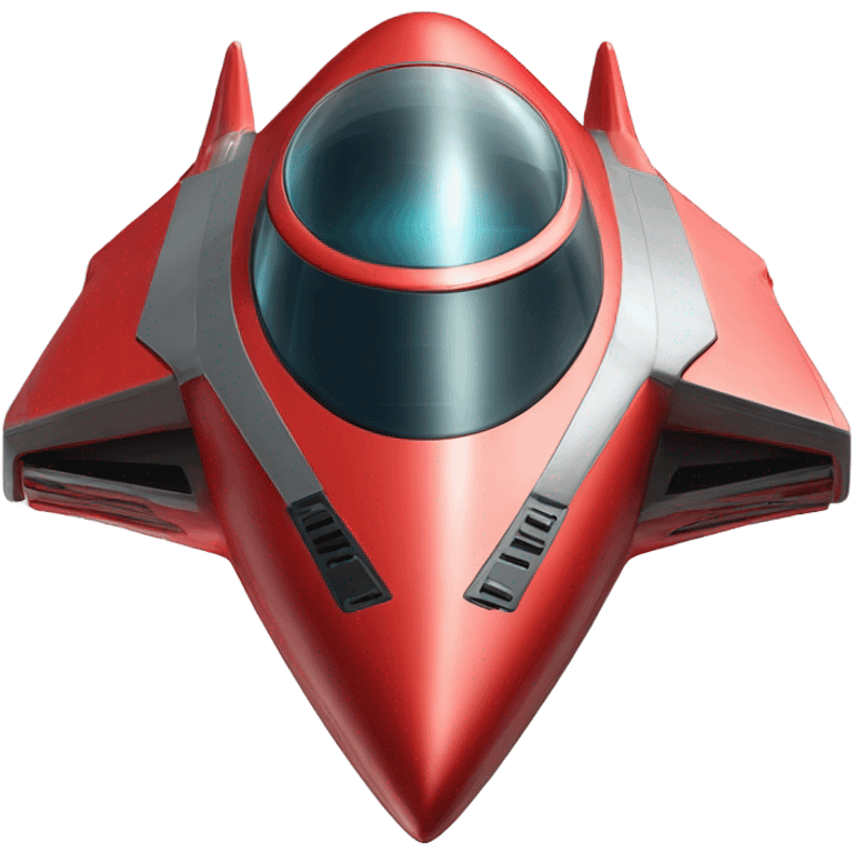 red spaceship emoji