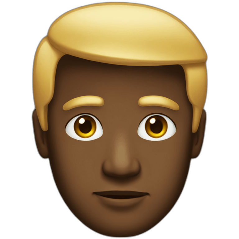 black donald trump emoji