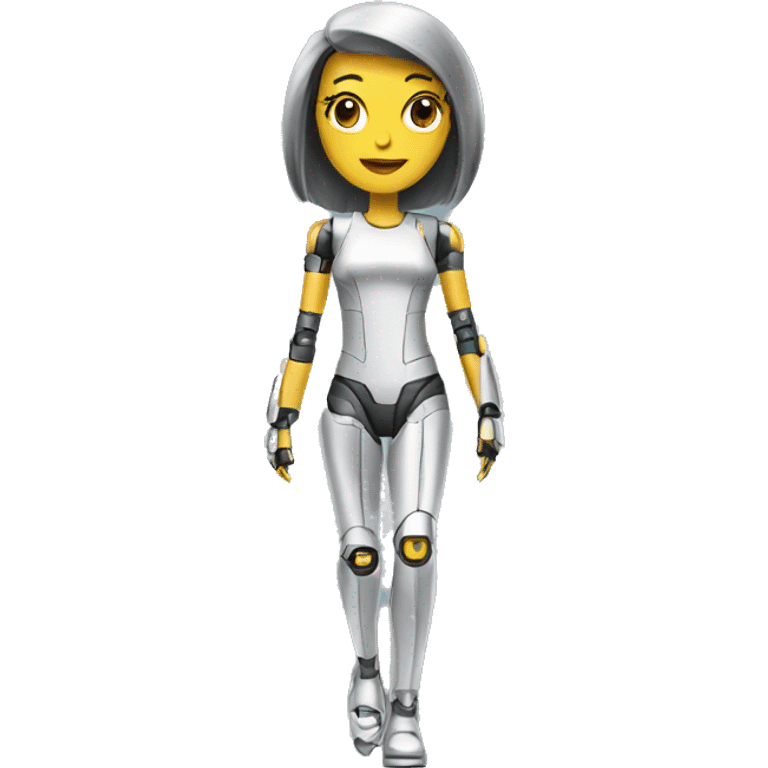 robot woman runway emoji