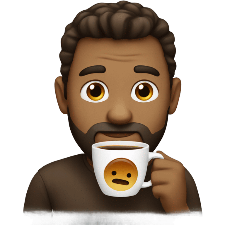 My emoji drinking coffee  emoji