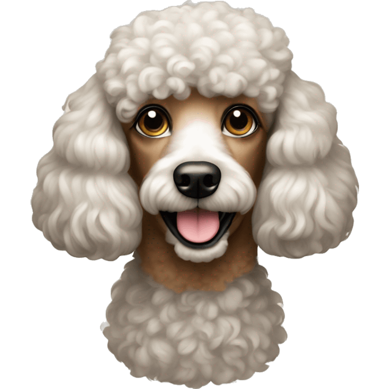 A poodle emoji