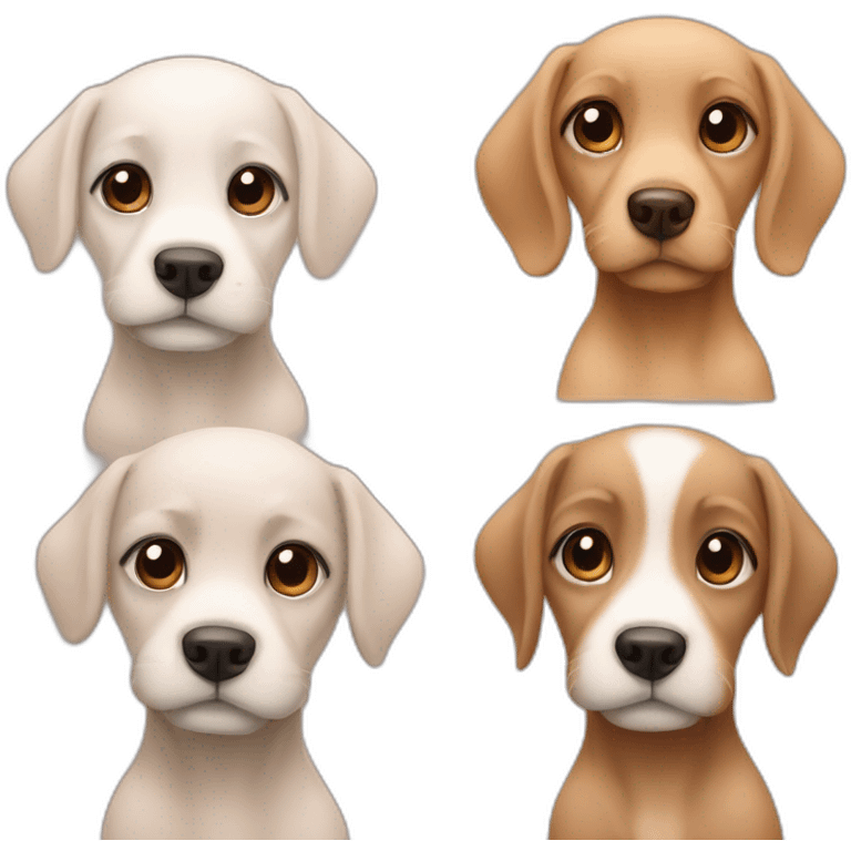 3 baby dogs emoji