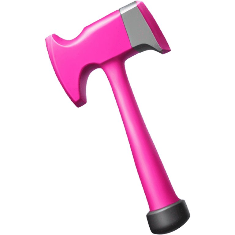 Pink hammer emoji