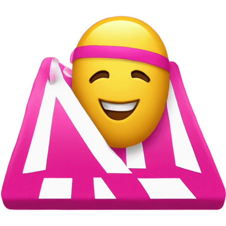 Don’t crash out sign pink  emoji