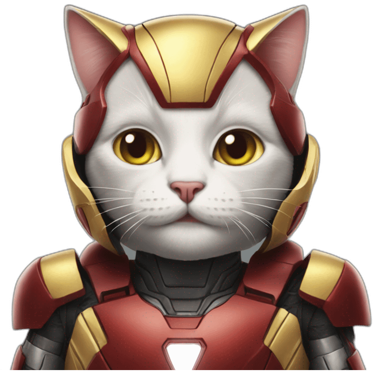 cat in iron man suit emoji