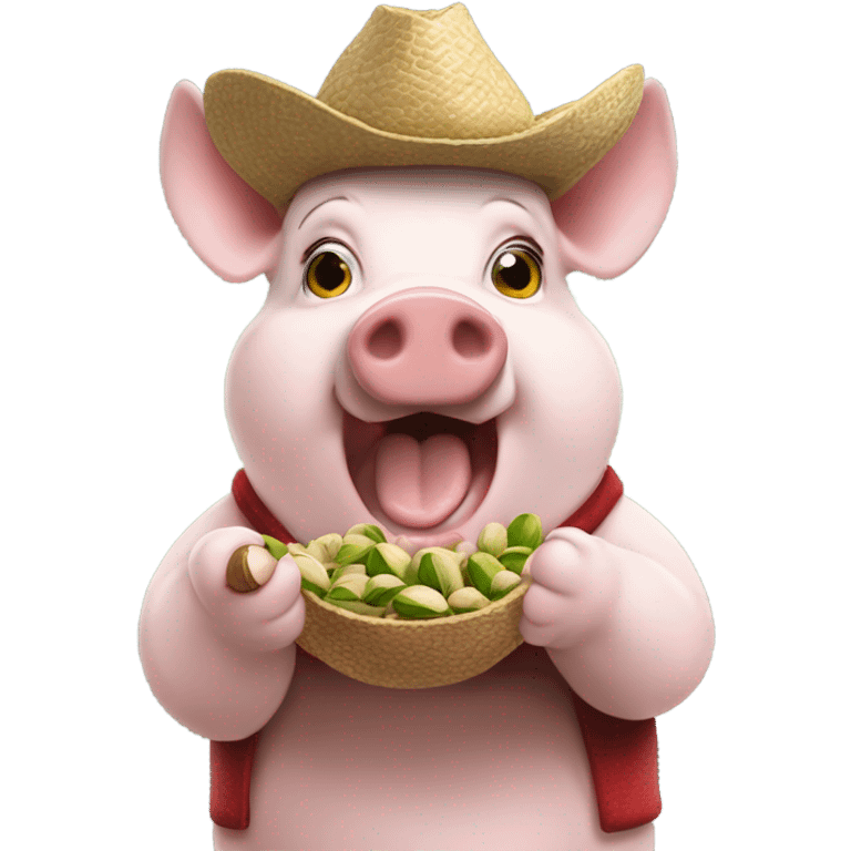 Washington commanders pig eating pistachios and cheering  emoji