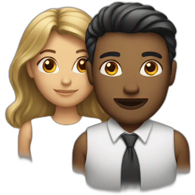 Femme sur homme emoji