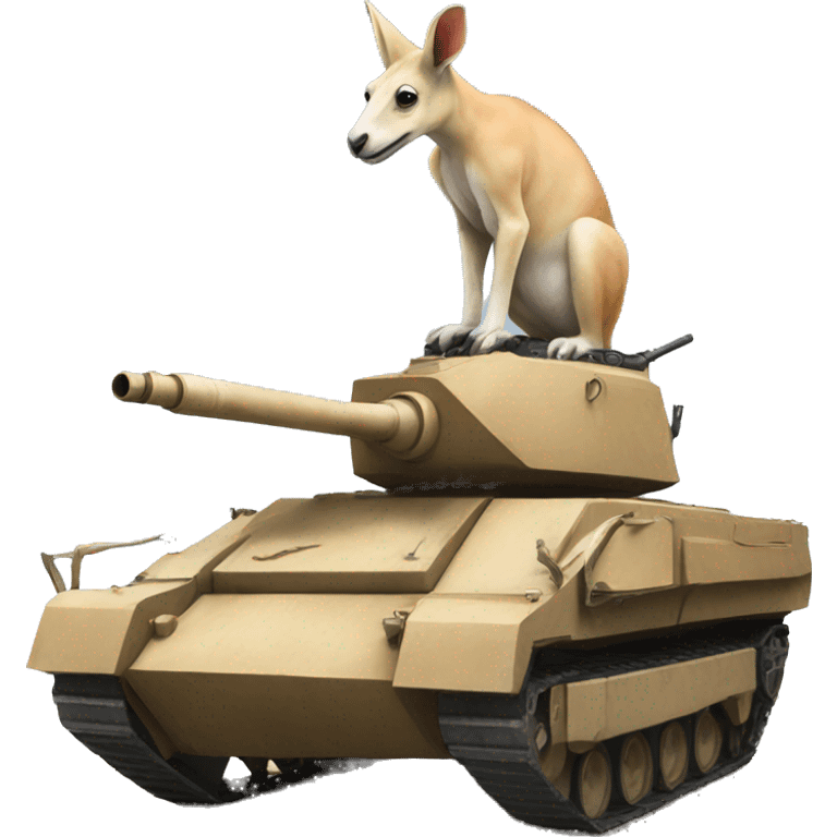 kangaro on a tank emoji