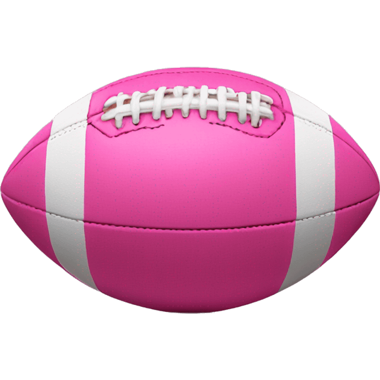 Realistic pink football emoji