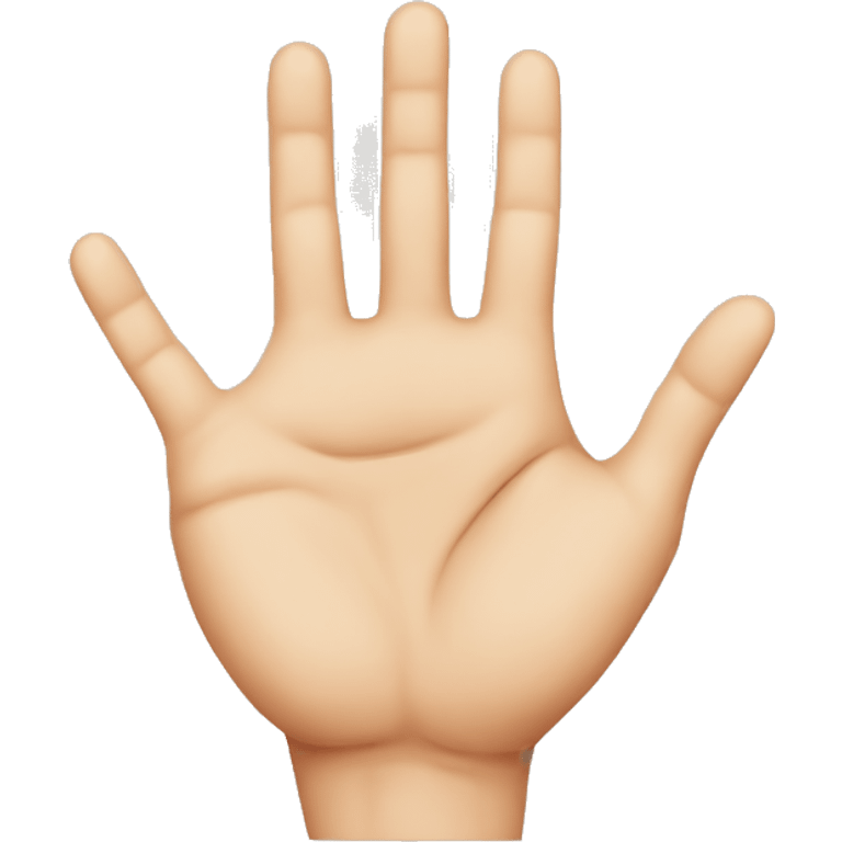 Hand with fingers forming a 6 emoji