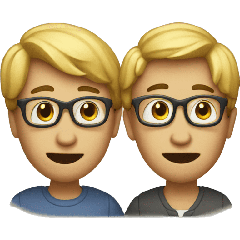 two pearsons speak emoji