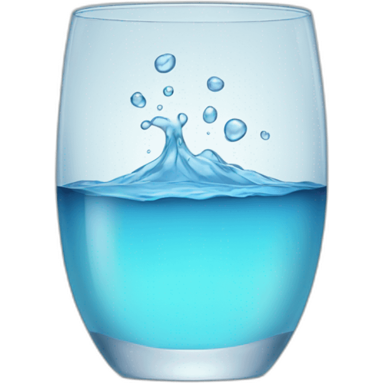 water in glass emoji