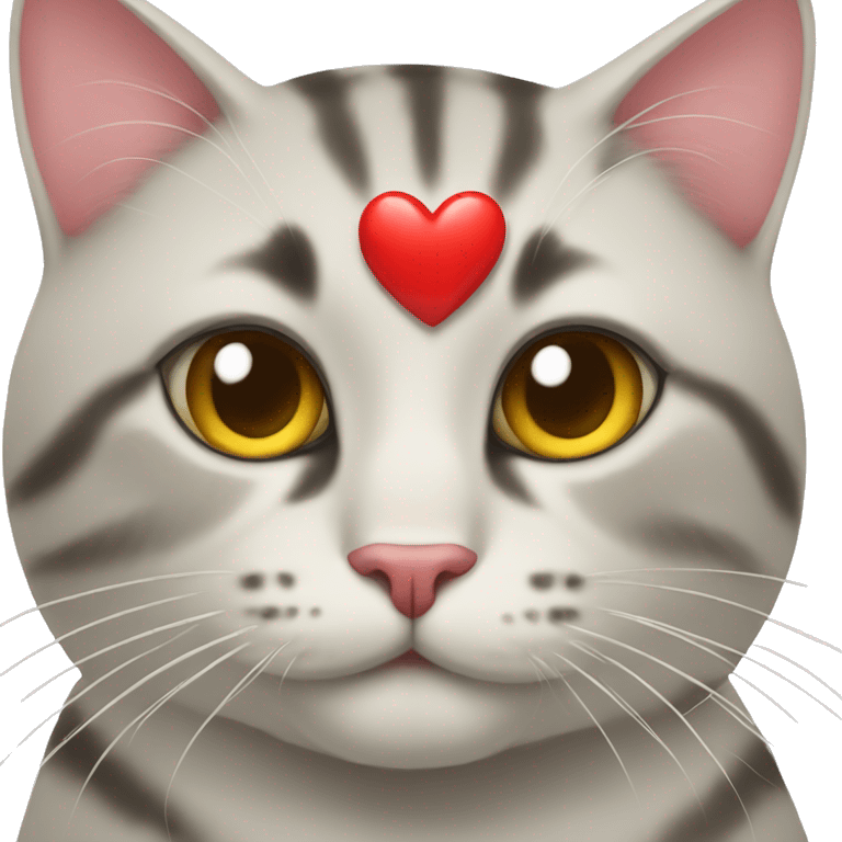 Cat with heart emoji