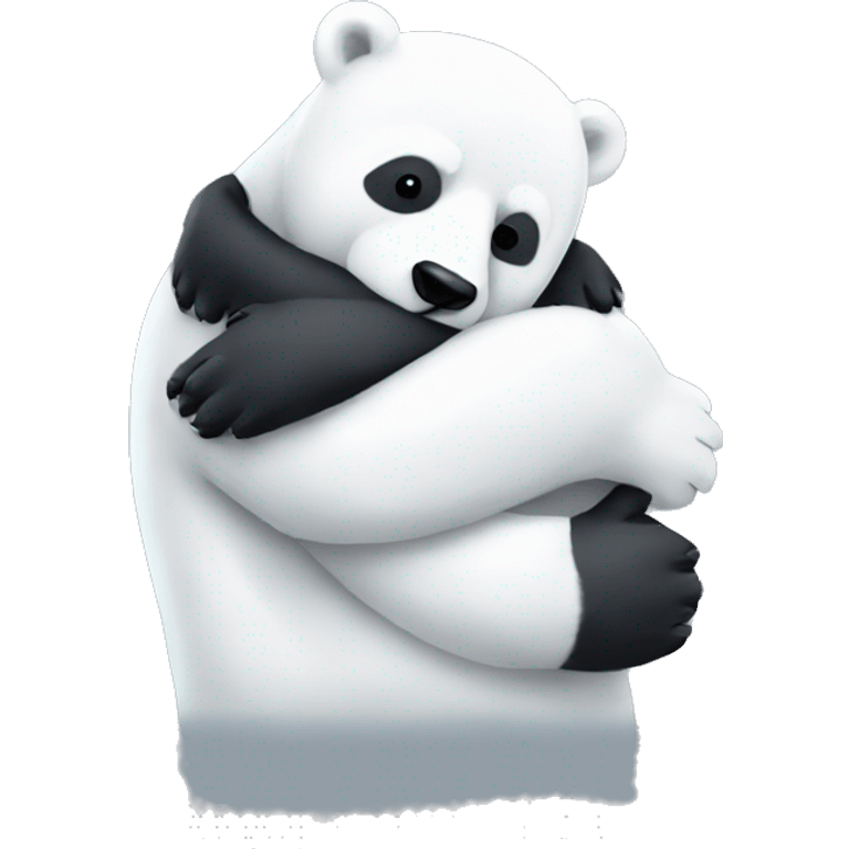 polar bear hug panda  emoji