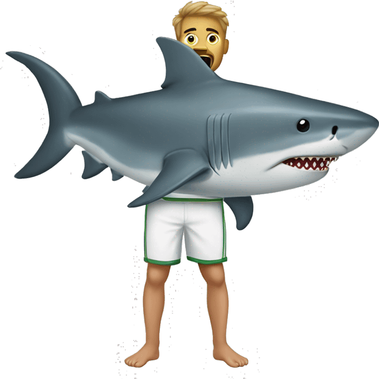 Big shark with Mexico pajama  emoji