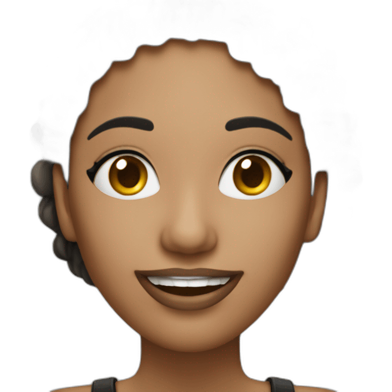 Cantante mujer con micrófono  emoji