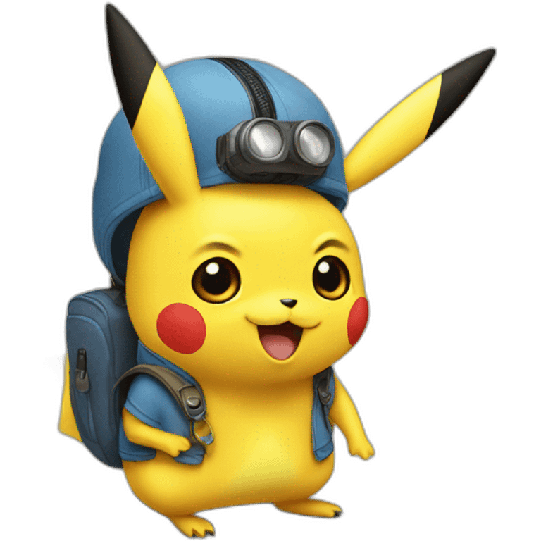 Pikachu minion emoji