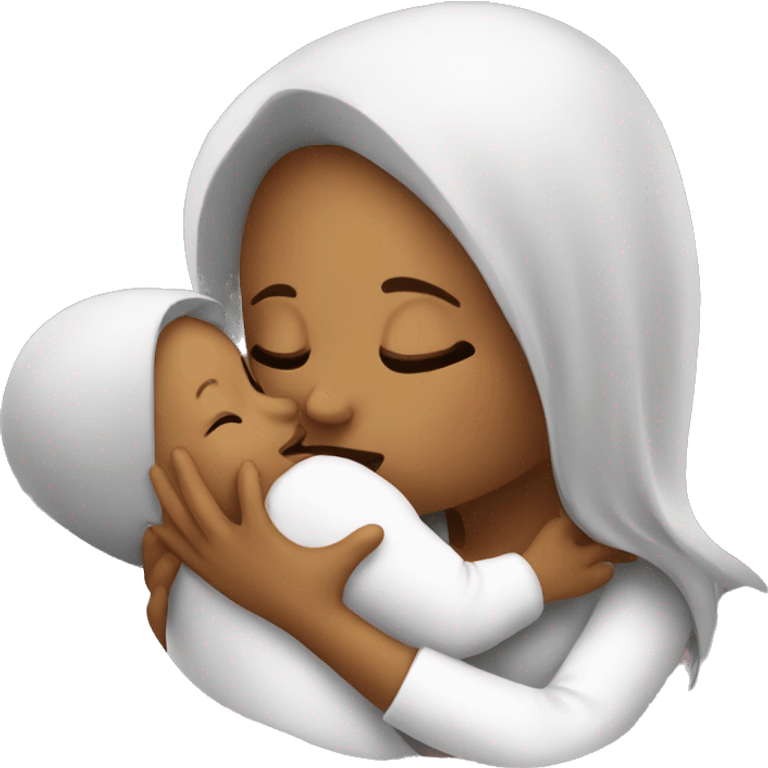 mom kissing baby emoji